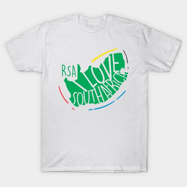 I love South Africa T-Shirt by Dino Sparcs